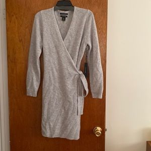 NWT Tahari cashmere wrap dress